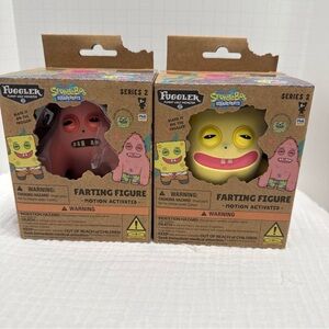 Fuggler SpongeBob and Patrick, Farting Figure Motion Activated, Set. New